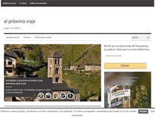 Tablet Screenshot of elproximoviaje.com